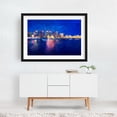 thumbnail image 2 of City Lights Symphony - San Diego California Photography Cityscape Skyline Nightlife Harbor Modern Art Neon Sign Night Sky Black Framed Wall Art Print 5 x 7 inches, 2 of 4