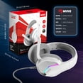 thumbnail image 3 of MARVO H8618 USB 2.0 RGB Gaming Headphones - Fabric Headband & Earpads, 50mm Speakers, Omnidirectional Mic, in-Line Control, 6.56ft Braided Cable for PC Gamers/Online Competitive Gaming/Desktop Setup, 3 of 7