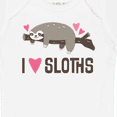 thumbnail image 4 of Inktastic I Love Sloths Girls Baby Bodysuit, 4 of 5
