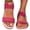 Hot Pink, variant on Platform Water Sandals for Women Wedge Sole Comfortable Summer Walking Beach Shoes Black Size 38
