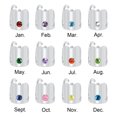 thumbnail image 4 of Stethoscope Charm With Birthstone & Personalized Engraved Initial Name ID Tag For Nurses Doctors Medical Gifts, 4 of 9