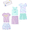 Purple/White/Light Blue, variant on Garanimals Toddler Girl 6-Piece Mix and Match Outfit Kid-Pack, Sizes 18M-5T