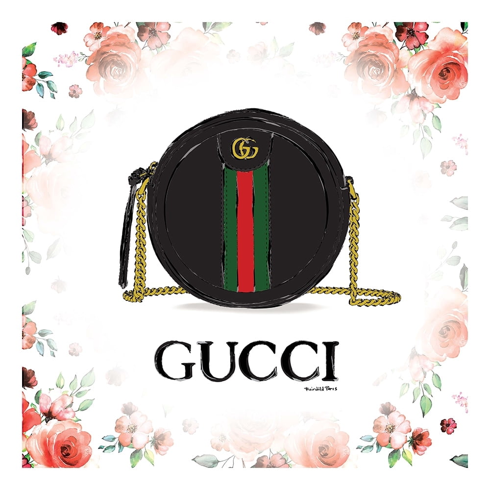 GLAM FASHION PURSE BAG - 14"x14" Canvas Artwork - Multi-Color 16 x 20