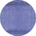 thumbnail image 1 of Ahgly Company Machine Washable Indoor Round Southwestern Blue Country Area Rugs, 4' Round, 1 of 4