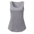 thumbnail image 5 of MRULIC tank top for women Women Workout Tops Sports Running Tank Mesh Yoga Training Shirts Womens tank tops Grey + XL, 5 of 9