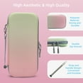 thumbnail image 4 of Rechale Carrying Case Compatible with Nintendo Switch 2 (2025),Portable Hard Shell Carry Case with 10 Game Card Slots,Protective Travel Bag for Nintendo Switch 2 Console Accessories(Pink & Green), 4 of 9