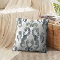 thumbnail image 3 of LALILO Throw Pillow Covers Ikat Damask Distressed Damask Ikat Repeat Cushion Cover 18" x 18", 2 Pack, 3 of 6