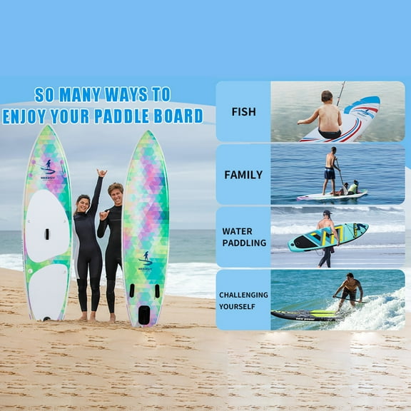 Surfboard, With Removable Fin Paddle Huiop With Use And Use And Kit Mewmewcat Paddle Buzhi Inflatable