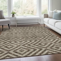 Addison Rugs Chantille Indoor/Outdoor Transitional Geometric Brown Washable Rectangle Rug, 2'6" x 3'10"