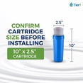 thumbnail image 3 of Tier1 25 Micron 10 x 2.5 Water Filter | Radial Flow Carbon Block Whole House Water Filter Cartridge | Replacement for Pentek RFC-93, SDP-2510 | 2.5 x 10 Water Filter, 3 of 8