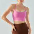 thumbnail image 1 of Chaleco de yoga nude para mujer, posavasos semifijo en forma de U, sujetador deportivo de color sólido, sexy, con tirantes, ropa interior de fitness para la espalda, 1 of 2