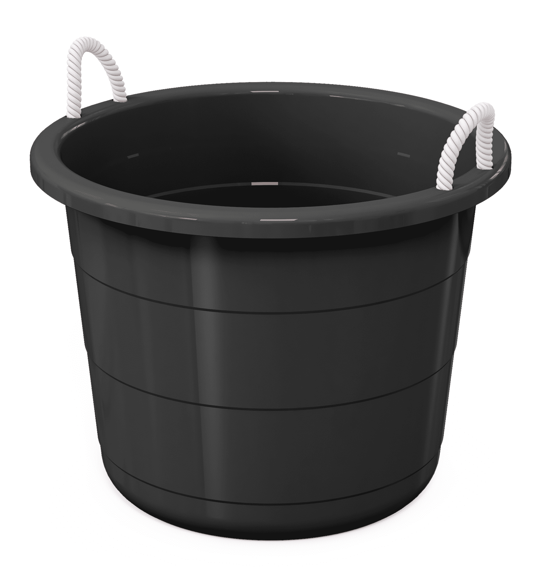 Mainstays Flexible Tub with Rope Handles, Black