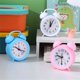 thumbnail image 5 of Azul Reloj Despertador analógico con Pilas Redondo Simple Adecuado for Dormitorio Sala de Estar Sala de Estudio Dormitorio Escolar Reloj Despertador Multifuncional fácil de configurar, 5 of 6
