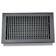 thumbnail image 1 of 8" x 14" Floor Register Vent Cover (VR-102) – Prima Decorative Cast Aluminum HVAC Grille with Damper, Modern & Contemporary Powder-Coated Repaintable Design for Floors, Walls & Ceilings, 1 of 15
