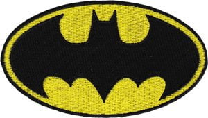 Batman Super Hero Logo Patch Iron On Patch Sew On Embroidered Patch 
