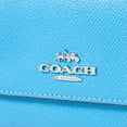 thumbnail image 6 of Coach Women's Small Trifold Leather Wallet (Electric Blue), 6 of 6