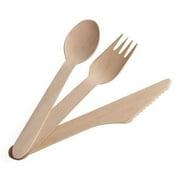 Perfect Stix Candy Cane Striped Kit-36ct Wooden Cutlery Set with Candy Cane Stripes (Pack of 36)