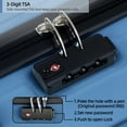 thumbnail image 2 of Sunbee Ensemble de 3 Pcs de Valises Rigides avec Cadenas TSA, Roues Pivotantes Durables, 2 of 7