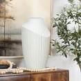 thumbnail image 2 of LuxenHome White MgO Modern Abstract Sculpture 20-Inch Tall Vase, 2 of 8