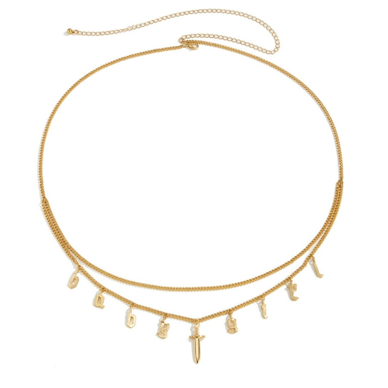 Baby waist cheap chain gold