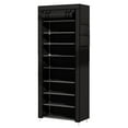 thumbnail image 1 of UDEAR 9 Tier Shoe Rack with Dustproof Cover Shoe Shelf Storage Organizer Black, 1 of 4