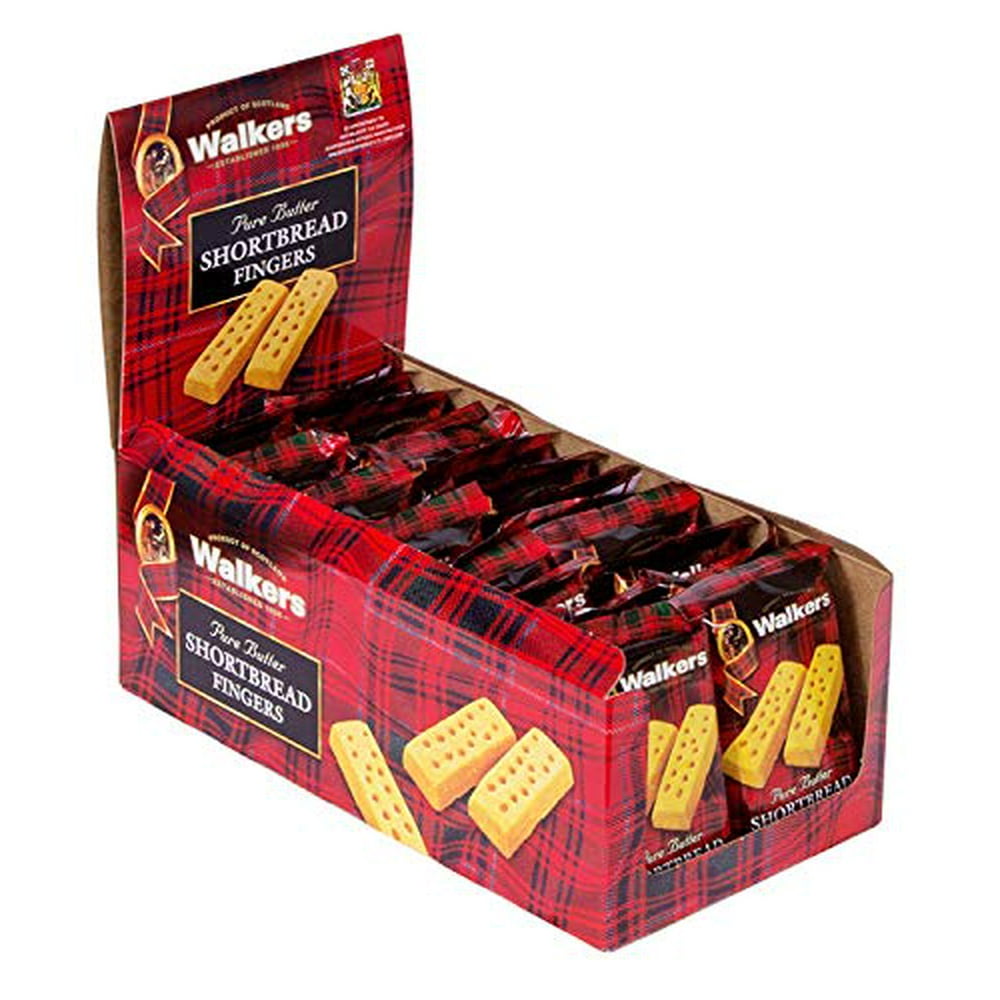 Walkers Shortbread Fingers, 2 Count, Traditional and Simple Pure Butter Shortbread Cookies from