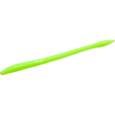 Zoom Trick Worm Limetreuse 6.5 Soft Plastic Worm