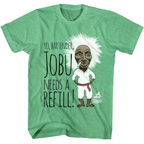 Major League Jobu Needs A Refill Men's T Shirt (GreenHeather, AdultXL)