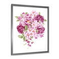 thumbnail image 2 of Designart 'Bouquet Of Pink Retro Flowers' Traditional Framed Art Print, 2 of 4