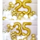 thumbnail image 4 of Globos con números de helio AULE Big Gold 5 40 pulgadas para quinta fiesta, 4 of 7