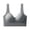 Gray Bra, variant on HAPIMO Women Wide Strap Seamless Push Up Bra V Neckline Padded Cups For All Day Support And Comfort Beige L
