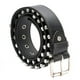 thumbnail image 1 of Cinturón estilo punk resistente con tachuelas y bordes cosidos (negro), 1 of 7