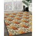 thumbnail image 2 of Ahgly Company Indoor Square Patterned Saddle Brown Novelty Area Rugs, 5' Square, 2 of 6