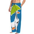 thumbnail image 2 of Daiia Goose Holding an Umbrella Men's Sleep Pant with Pockets and Drawstring,Pajama Pants-, 2 of 9
