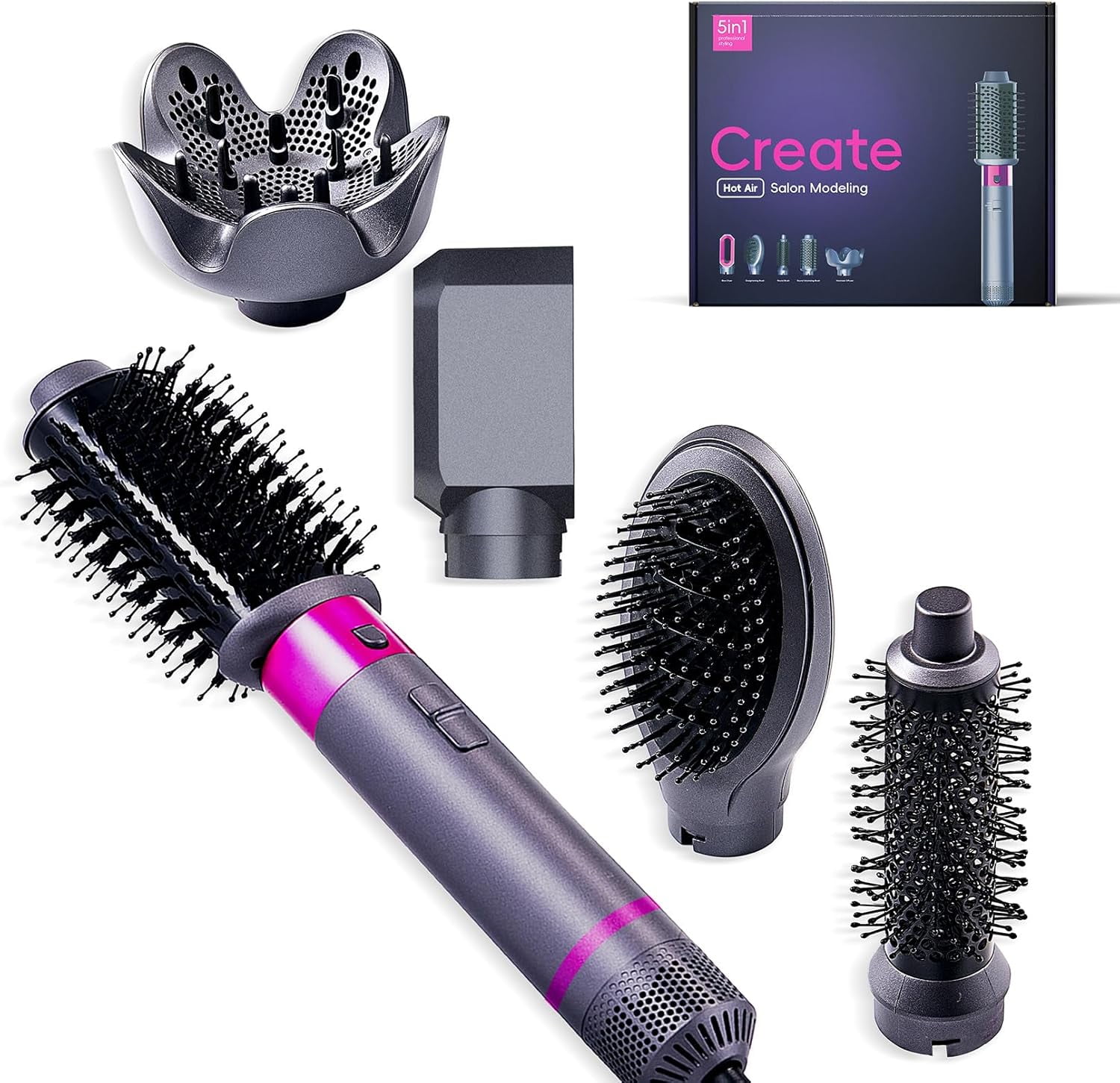 ヘアアイロン dafni nano mini hair styling hot brush DAFNI x Conair Hair Smoothing and Styling Hot Brush