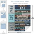 thumbnail image 3 of LHSHID Best Dad Blanket Gift Ever 30x40in, 3 of 9