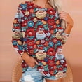 thumbnail image 4 of jjayotai Christmas Ugly Sweaters for Women, Plus Size Novelty 3D Cute Print Long Sleeve Funny Sweatshirts Xmas Ladies Cute Tops Pullover Red M, 4 of 7