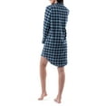 thumbnail image 3 of Fruit of the Loom Women's Beyond Soft Long Sleeve Button Down Flannel Sleepshirt, Sizes S-4X, 3 of 13