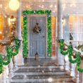 thumbnail image 5 of NOGIS 16.4 ft Christmas Prelit Tinsel Garland with Lights Battery Operated LED Hanging Garland with Light Xmas Foil Garland for Tree Wedding Party Decoration (Green), 5 of 7