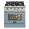 thumbnail image 4 of 30 in. 4.2 cu. ft. Propane Gas Range with Convection Oven in Light Blue, 4 of 12