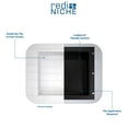thumbnail image 3 of Tile Redi RND1614S-14 Redi Niche 16" x 28" x 4" Double Recessed Shelf Gray, 3 of 6