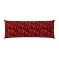thumbnail image 2 of Lsque Red Skulls 3 Body Pillow Case Cover,Ultra-Soft Microfiber Bed Pillow Cases 20x54 inches,Elegant Bedding,Breathable Durable Pillow Cover with Envelope Closure, 2 of 8