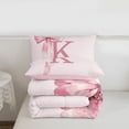 thumbnail image 5 of meiyoeat bowknot Monogram K Full Size Comforter Sets,Cute Coquette Bows Bedding Comforter Set,Pink Reversible,3pcs,1 Comforter and 2 Pillowcases, 5 of 7