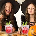 thumbnail image 4 of missunny-12oz Blood Print Halloween Disposable Plastic Cups -Happy Halloween Disposable Cups for Party Supplies Coffee, Beer, Drinks, Ice Cream, Snacks and More. (50, Transparent), 4 of 5