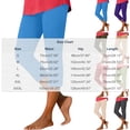 thumbnail image 3 of Mifsaly Womens Soft Capri Pants Comfy Crop Yoga Leggings High Rise Workout Running Capris Activewear Side Slit Design Everyday Casual Lounge Trousers Blue,XL, 3 of 7