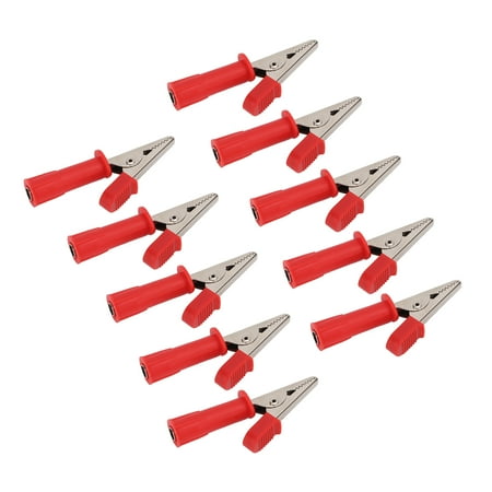 

Insulated Clip 5mm Pure Copper Openings Test Terminal Clip High Reliability Brass Material For Automobile Manufacturing For Experimental Test Red