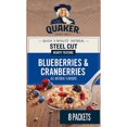 thumbnail image 1 of Quaker Quick Cook Steel Cut Oatmeal – Blueberries & Cranberries Flavour, 1 of 10