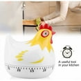 thumbnail image 2 of Minuterie de Cuisine en Forme de Poule Style Dessin Animé Blanc, 2 of 5