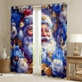 thumbnail image 2 of Manfei Dreamy Santa Claus Curtains Pack of 2 (42x84 Each) for Kids, Romantic Blue Rose Curtains Blackout, Christmas Festival Bedroom Curtains, Curtains and Drapes Home Decor, 2 of 6