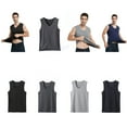 thumbnail image 2 of Guardurnaity Chaleco térmico para hombre, camiseta básica de moda para clima frío y cálido, ropa interior de Color sólido sin mangas para Camisetas, 2 of 6